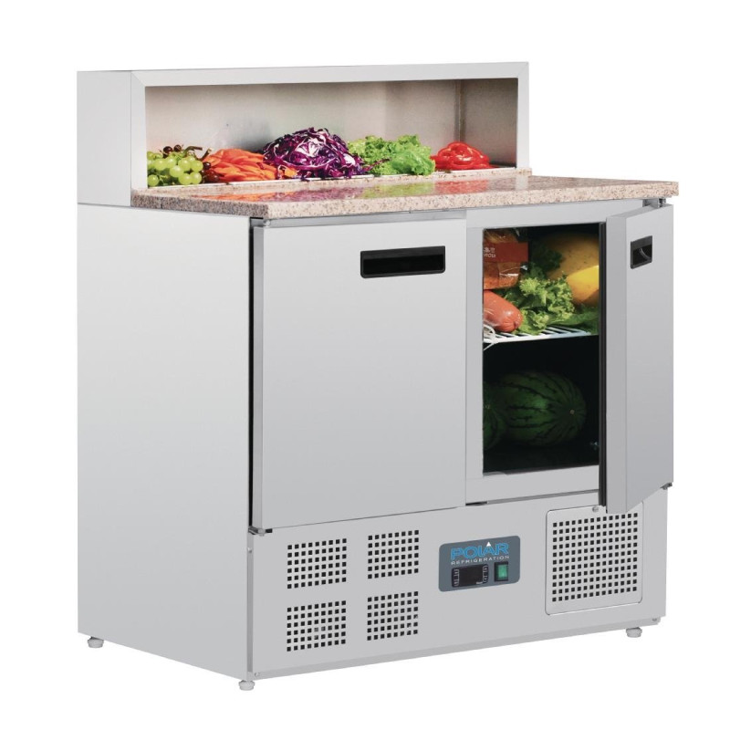 Comptoir De Préparation Réfrigéré À Pizzas Série G - 288L - Polar - Fourniresto Comptoir De Préparation Réfrigéré À Pizzas Série G - 288L - Polar - Fourniresto