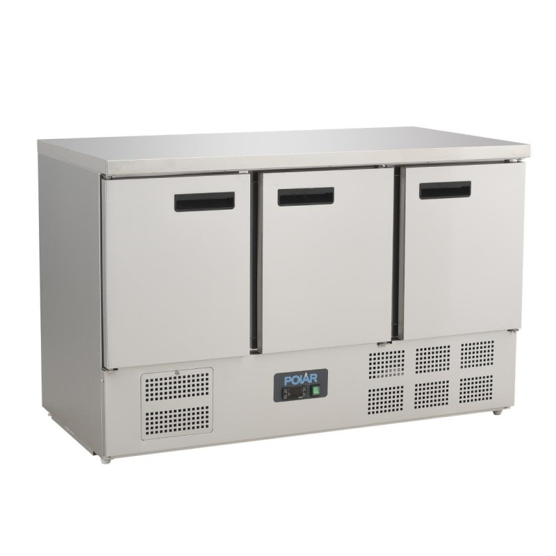 3 Door Refrigerated Table G Series - 368 L - Polar 3 Door Refrigerated Table G Series - 368 L - Polar