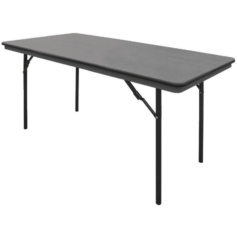 Rechteckiger klappbarer grauer Tisch aus ABS - 1520 mm - Bolero - Fourniresto Rechteckiger klappbarer grauer Tisch aus ABS - 1520 mm - Bolero - Fourniresto