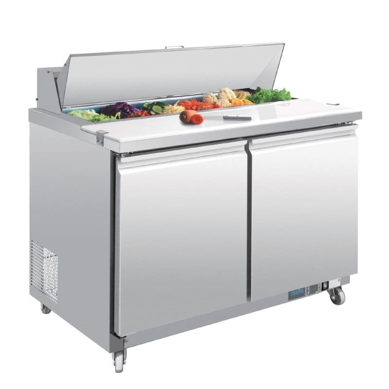 Preparation Counter 2 Doors - 2 x GN 1/6 405 L - Polar - Fourniresto Preparation Counter 2 Doors - 2 x GN 1/6 405 L - Polar - Fourniresto