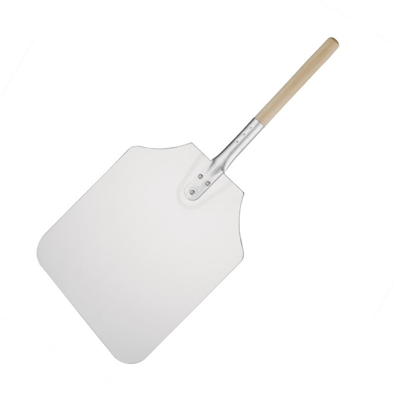 Pizzaschaufel aus Aluminium mit Holzgriff - 305 x 355 mm - Vogue - Fourniresto Pizzaschaufel aus Aluminium mit Holzgriff - 305 x 355 mm - Vogue - Fourniresto
