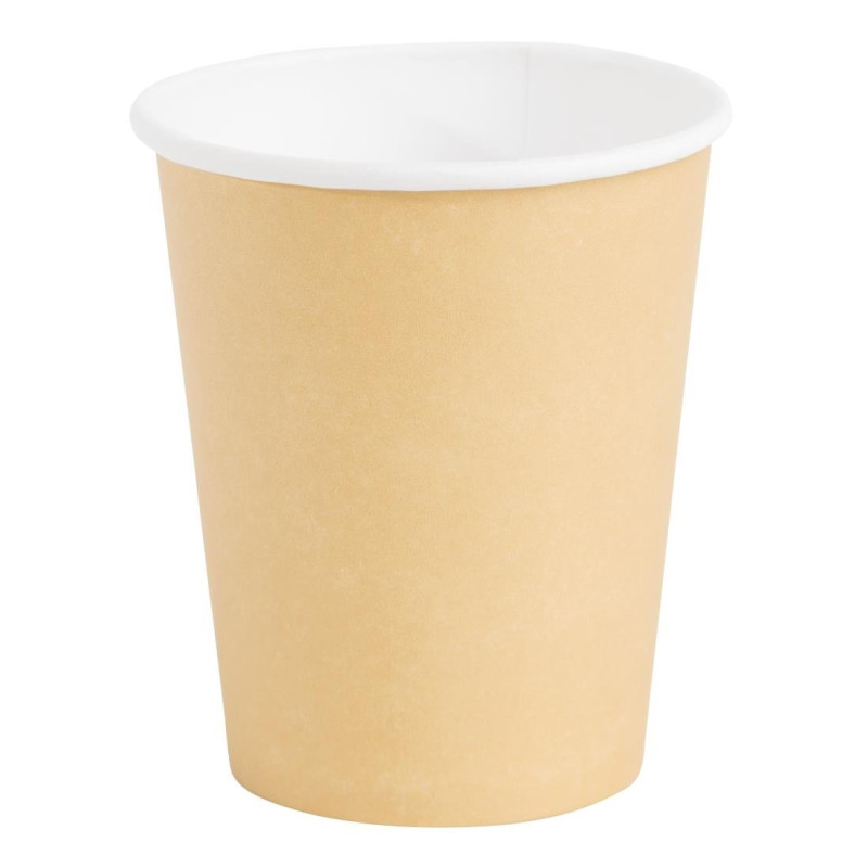 Einwegbecher für heiße Getränke Braun - 225ml - Packung mit 50 - Fiesta Einwegbecher für heiße Getränke Braun - 225ml - Packung mit 50 - Fiesta