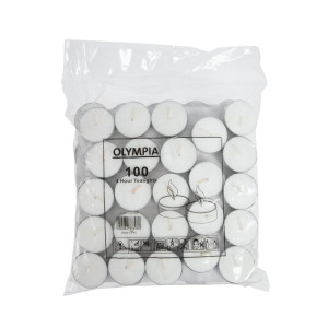 Teelichter 4 Stunden Ø 40 mm - Packung mit 100 - Olympia