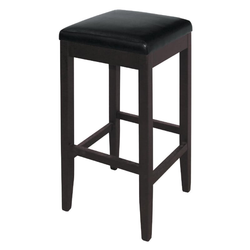 Bar Stools High in Faux Leather - Black - Bolero - Fourniresto Bar Stools High in Faux Leather - Black - Bolero - Fourniresto