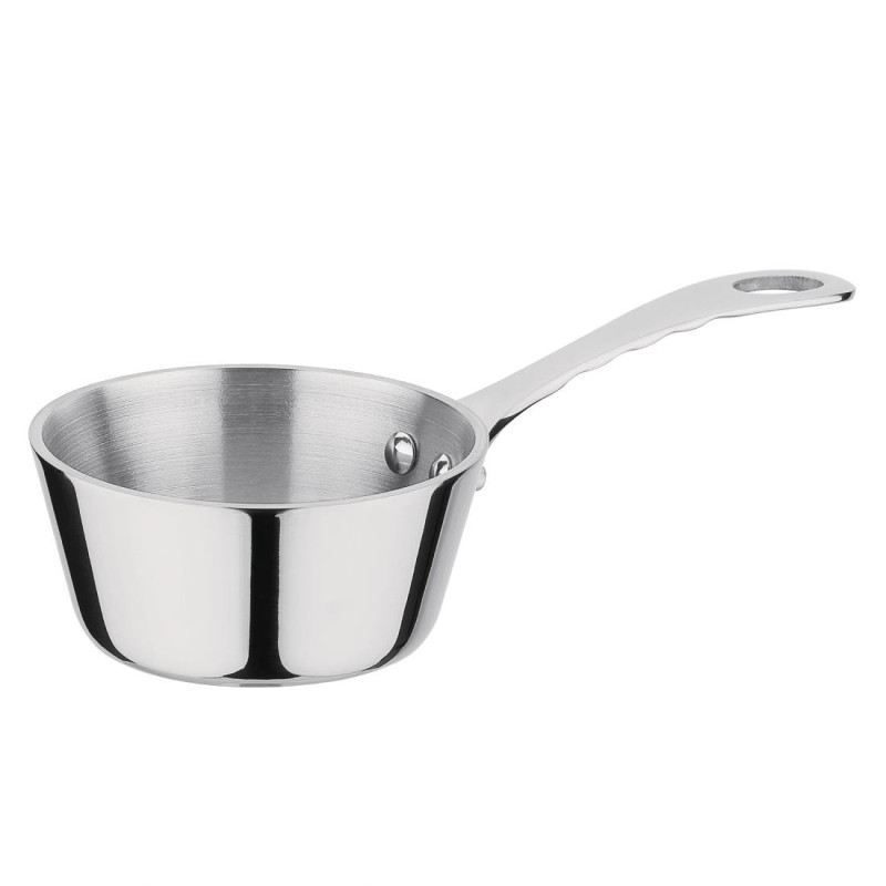 Mini Stainless Steel Sauce Boat 85mm - Vogue - Fourniresto Mini Stainless Steel Sauce Boat 85mm - Vogue - Fourniresto