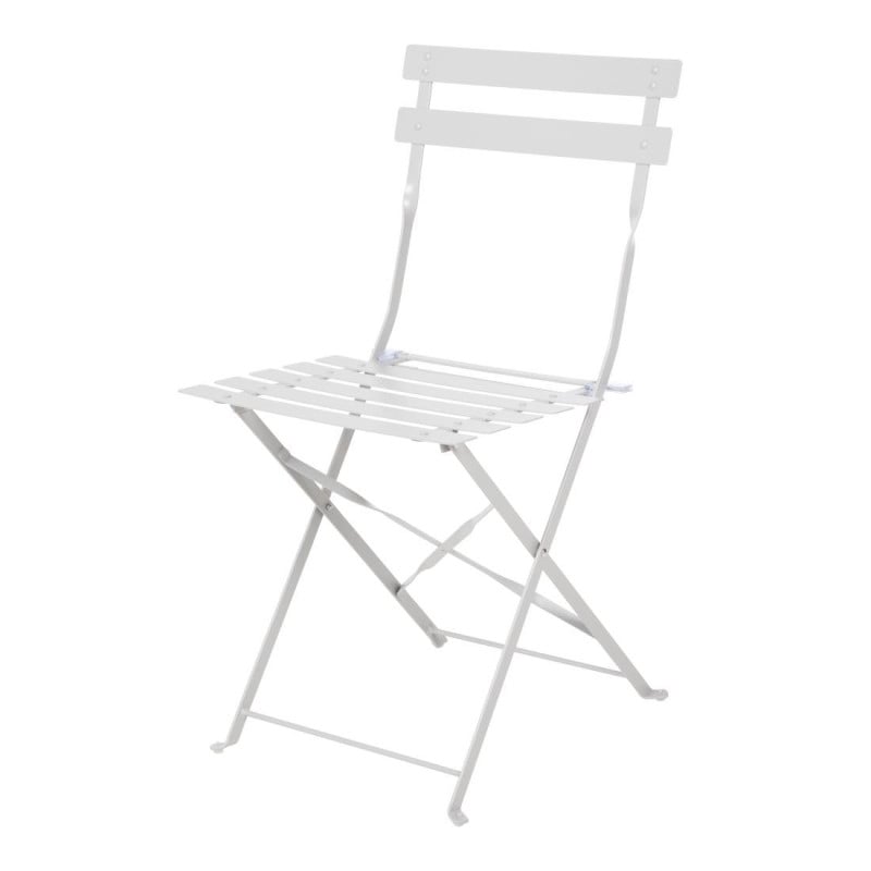 Stuhl für die Terrasse aus Stahl - Grau - Set von 2 - Bolero - Fourniresto