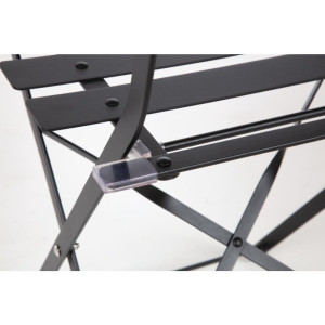 Stahl-Terrassenstühle - Schwarz - 2er-Set - Bolero - Fourniresto
