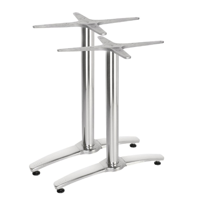 Tischfuß Doppel aus Aluminium - Set von 2 - Bolero Tischfuß Doppel aus Aluminium - Set von 2 - Bolero