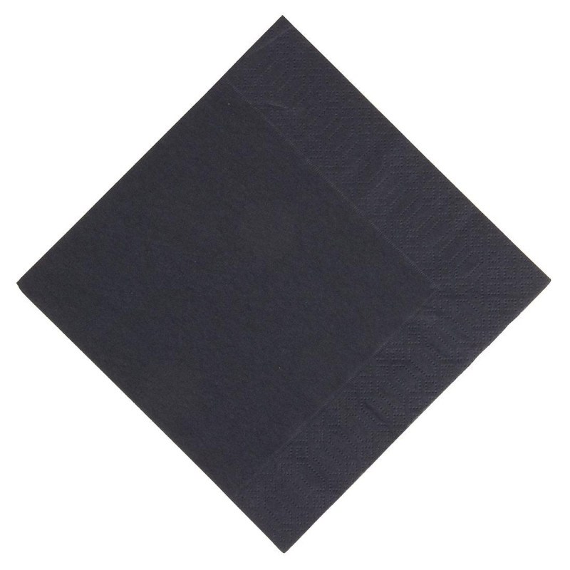 Serviettes snacking ouate noires compostables - 3 plis - 30x30 - Lot de 1000 - FourniResto - Fourniresto Serviettes snacking ouate noires compostables - 3 plis - 30x30 - Lot de 1000 - FourniResto - Fourniresto