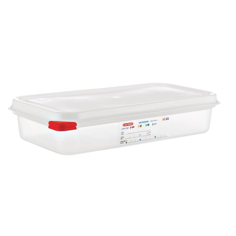 Food container GN1/3 - 2.5L - Set of 4 - Araven - Fourniresto Food container GN1/3 - 2.5L - Set of 4 - Araven - Fourniresto