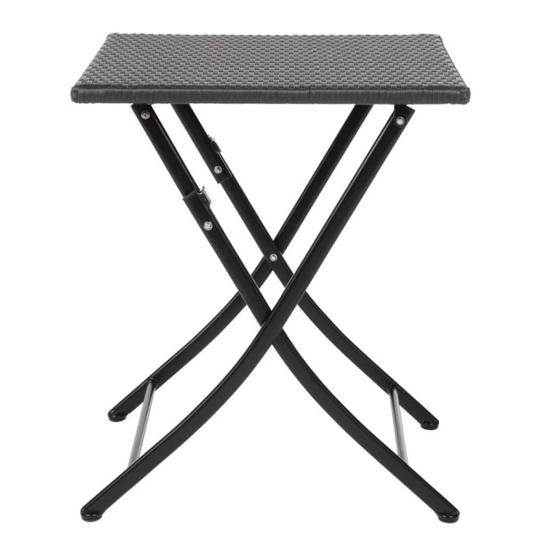 Folding square rattan table - 600mm - Bolero - Fourniresto Folding square rattan table - 600mm - Bolero - Fourniresto
