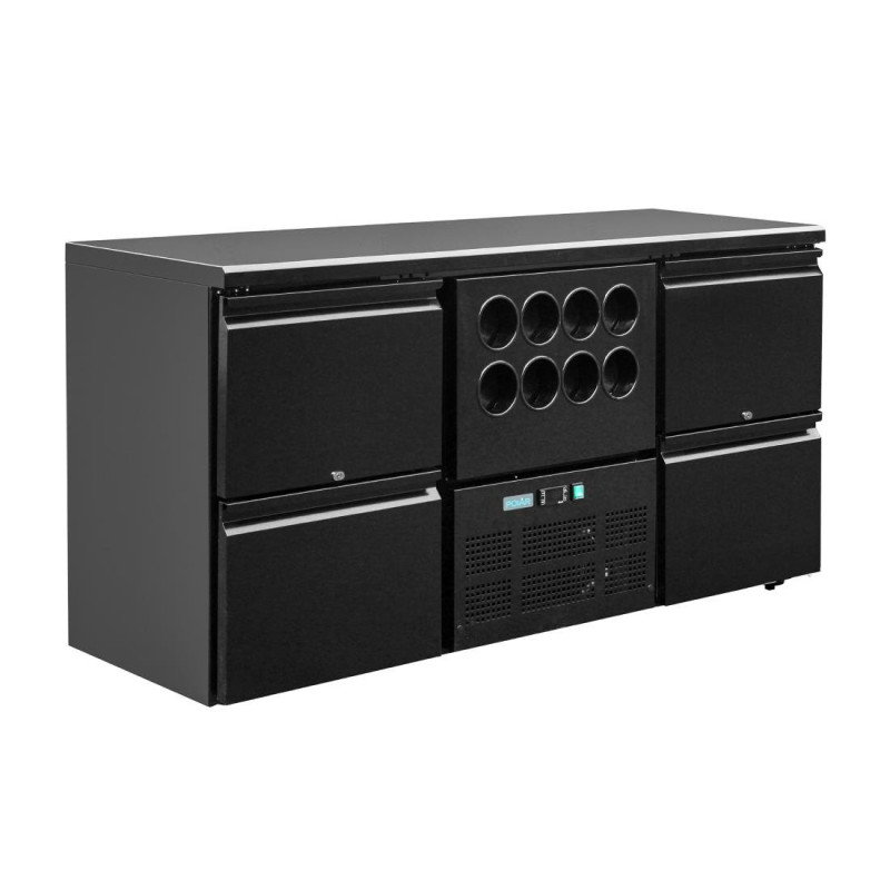 Hinterbar Serie U 4 Schubladen und Weinkühler für 8 Flaschen - 380L - Polar Hinterbar Serie U 4 Schubladen und Weinkühler für 8 Flaschen - 380L - Polar