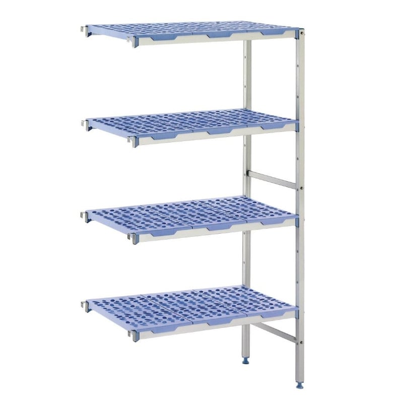 Modular Shelving in Corner 4 Levels - W 1251 x D 500mm - Tournus Modular Shelving in Corner 4 Levels - W 1251 x D 500mm - Tournus