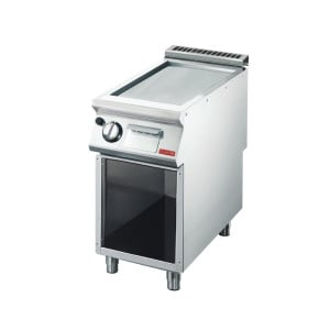 Gasgrill 700 mm - Glatte Edelstahlplatte