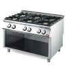 Gas Stove 6 Open Flames 700 On Open Cupboard - Gastro M