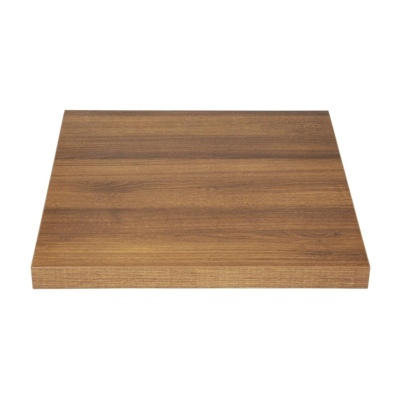 Plateau De Table Carré Effet Bois Chêne Rustique - L 700mm - Bolero Plateau De Table Carré Effet Bois Chêne Rustique - L 700mm - Bolero
