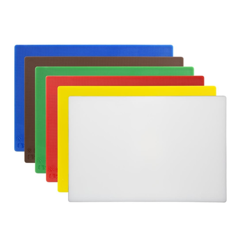 Set of 6 Antibacterial Chopping Boards - Hygiplas Set of 6 Antibacterial Chopping Boards - Hygiplas