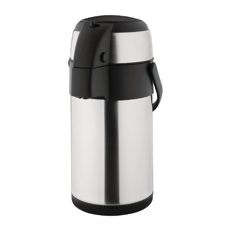 Pichet À Pompe en Inox- 2,5L - Olympia Pichet À Pompe en Inox- 2,5L - Olympia