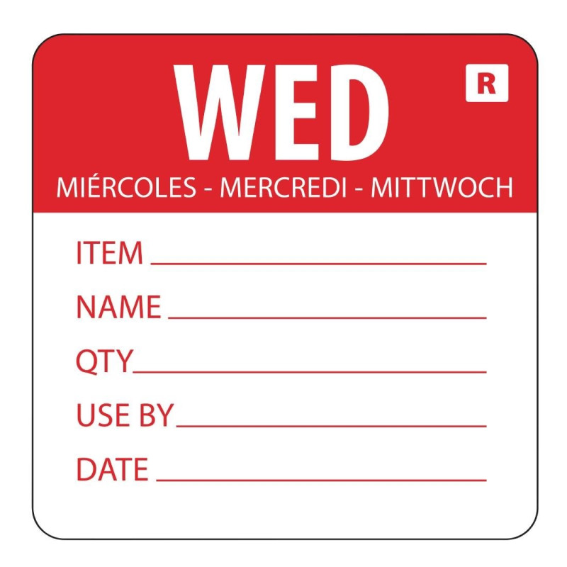 Etiquette Amovible "Mercredi" - Vogue Etiquette Amovible "Mercredi" - Vogue