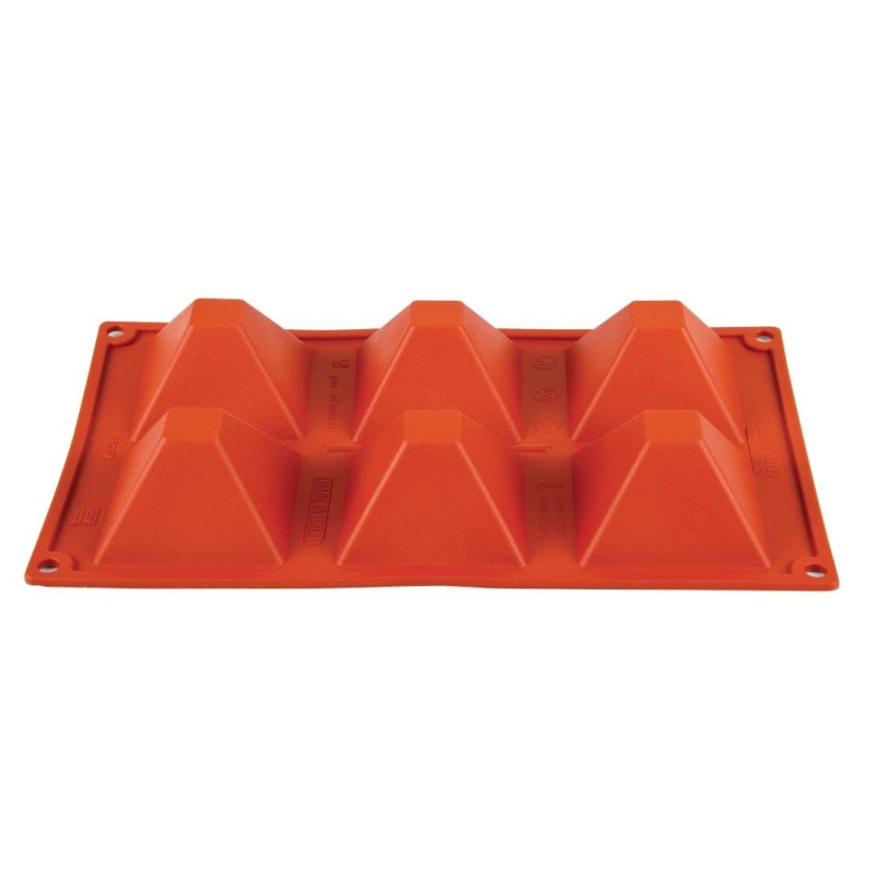 Formaflex Silikonform für 6 Pyramiden - Pavoni Formaflex Silikonform für 6 Pyramiden - Pavoni