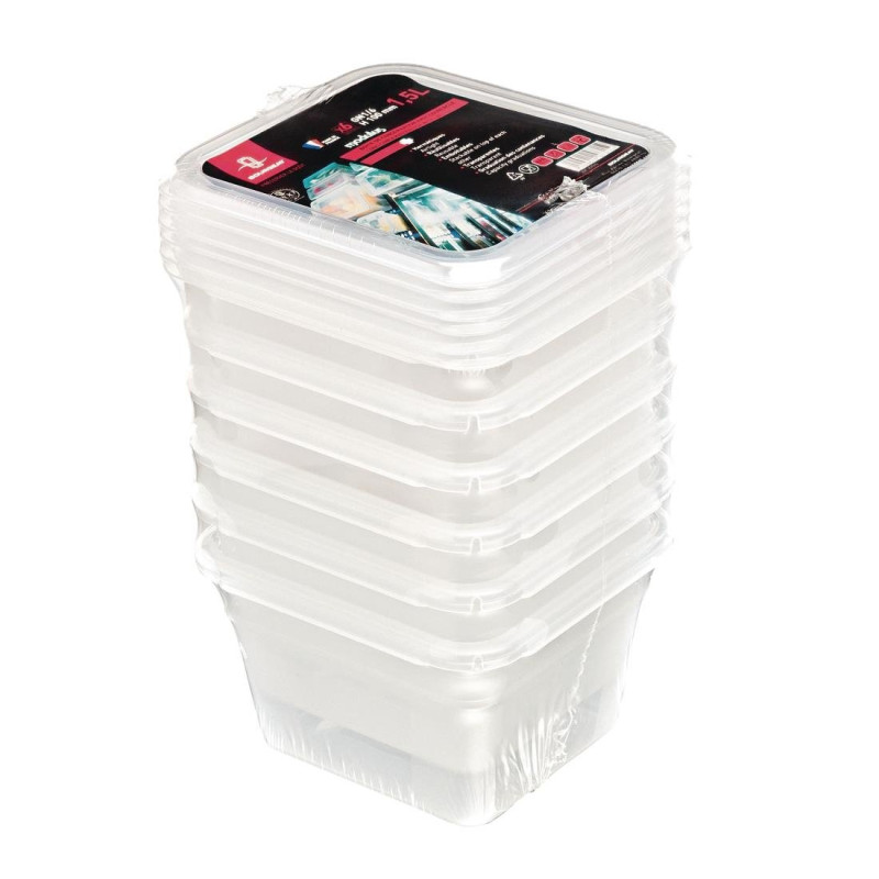 Boîte de stockage GN1/6 Modulus utilisation intensive 2L - Lot de 6 - Bourgeat - Fourniresto Boîte de stockage GN1/6 Modulus utilisation intensive 2L - Lot de 6 - Bourgeat - Fourniresto