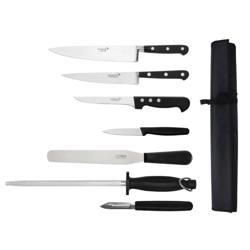 Set aus 7 Messern mit Etui - DEGLON Set aus 7 Messern mit Etui - DEGLON