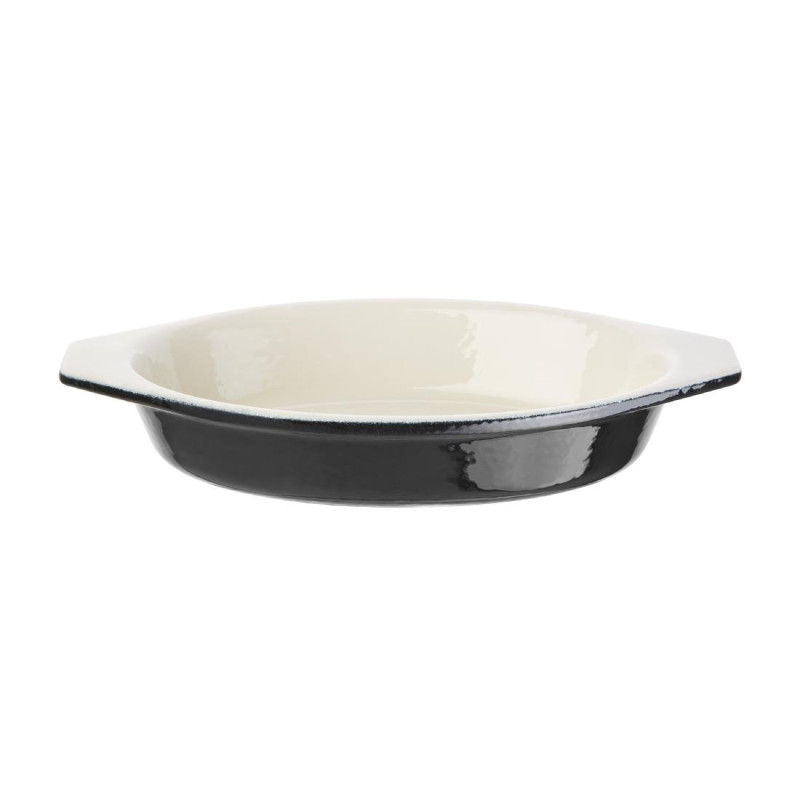 Plat à Gratin Ovale Noir - 650 ml - Vogue Plat à Gratin Ovale Noir - 650 ml - Vogue