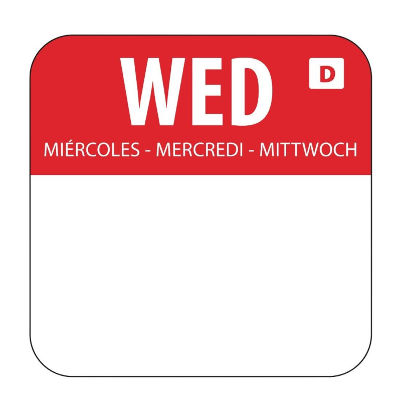 Lösliche Etiketten für Lebensmittel "Mercredi" - Vogue Lösliche Etiketten für Lebensmittel "Mercredi" - Vogue