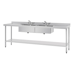 Stainless Steel Sink - L 2400 x D 600 mm - Vogue