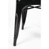 Stapelbare Bistrostühle aus Stahl - Schwarz - 4er-Set - Bolero