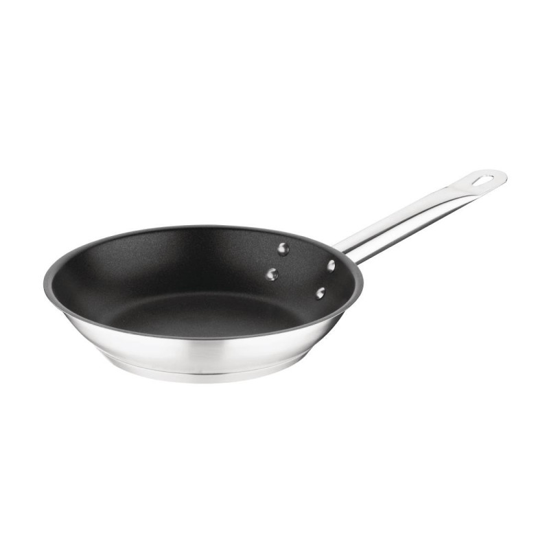 Non-stick Stainless Steel Pan - Teflon - Ø 200 mm - Vogue Non-stick Stainless Steel Pan - Teflon - Ø 200 mm - Vogue