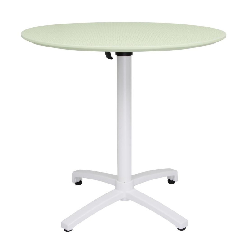 Klappbarer runder Tisch aus PP - 800 mm - Minzgrün - Bolero Klappbarer runder Tisch aus PP - 800 mm - Minzgrün - Bolero