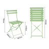 Light Green Steel Folding Chairs - Comfort and Durability