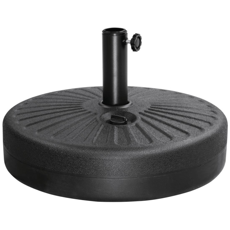 Black 20L Bolero Parasol Base: Stability and practicality Black 20L Bolero Parasol Base: Stability and practicality