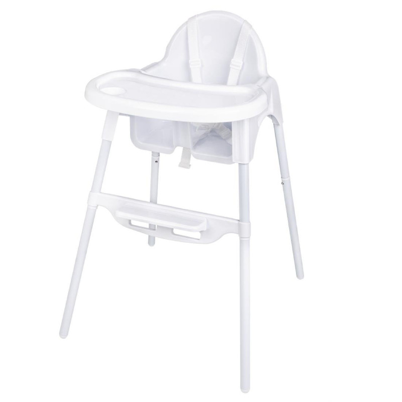 Hochstuhl Baby Weiß Glänzend Bolero - Sicherheit und Komfort Hochstuhl Baby Weiß Glänzend Bolero - Sicherheit und Komfort