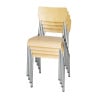 Galvanisierter Holzstuhl - Set mit 4 Bolero