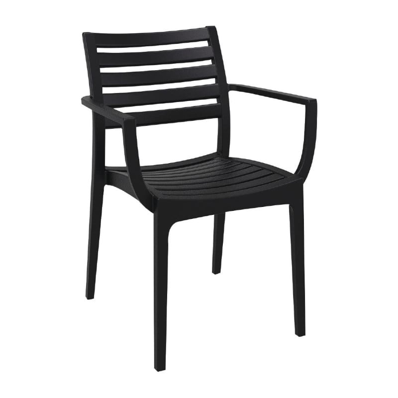 Artemis Siesta black armchairs - Modern design and durability Artemis Siesta black armchairs - Modern design and durability