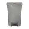 Front Pedal Bin Grey 50L - Hygienic & Practical | Rubbermaid