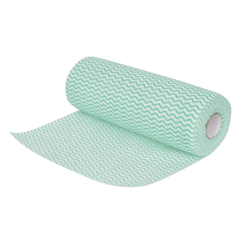Green Jantex Non-Woven Cloths - Roll of 100 - Precision & Hygiene Green Jantex Non-Woven Cloths - Roll of 100 - Precision & Hygiene