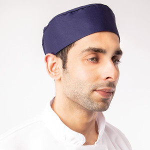 Blaues Küchenkäppchen Whites Chefs Clothing A204 - Komfort und Stil Heben Sie sich in der Küche ab!