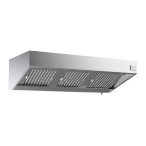 Komplett Wandhaube - 2400 mm - Mit Motor, LED und Drehzahlregler - CombiSteel