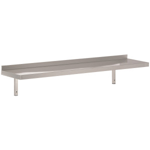 Etagère Murale en Inox avec Support - L 1000 x P 400 mm - CombiSteel