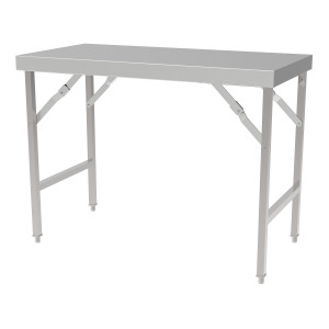 Klappbarer Edelstahltisch - L 1200 x T 700 mm - CombiSteel