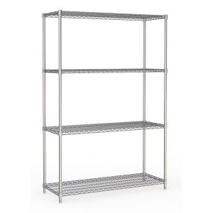 Abnehmbares Regal 4 Ebenen - L 1200 x T 450 mm - CombiSteel