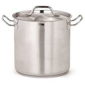Edelstahl-Topf mit Deckel - Ø 28 - 17 L - CombiSteel