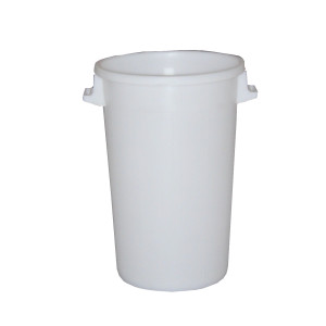 Weißer Mülleimer - 75 L