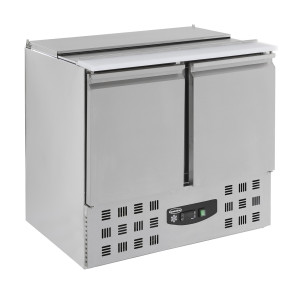Kühlvitrine mit 2 Türen - 230 L - 2 GN 1/1 und 3 GN 1/6