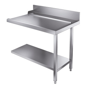 Ladetisch mit Regal und Rückwand - Rechts - L 1100 x T 750 mm - CombiSteel