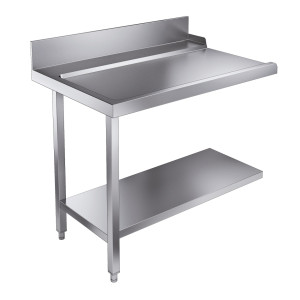 Ladetisch mit Regal und Rückwand - Links - L 1100 x T 750 mm - CombiSteel