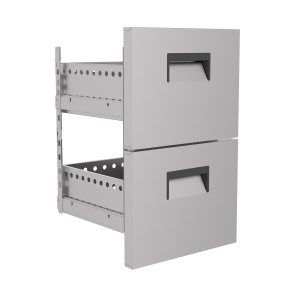 Block 2 Schubladen für Bierkühler - CombiSteel